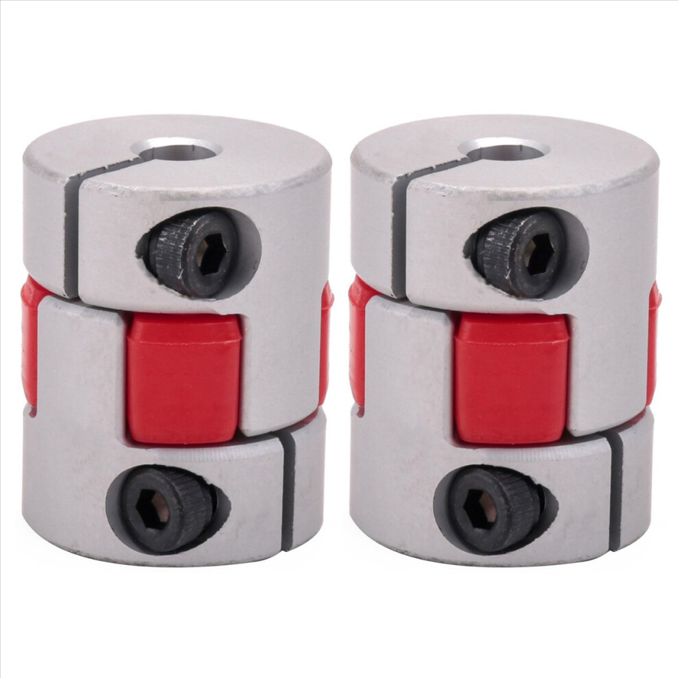 2Pcs 5Mmx8mmx25mm Cnc Stepper Motor Flexible Plum Jaw Shaft Coupling Coupler New 4851681182877