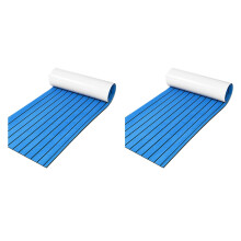 2x schuim teak dek EVA marine vloerbedekking kunst bootblad accessoires blauw 450x2400mm