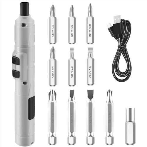 Elektrische schroevendraaier 3,6V USB snellaadset, schroevendraaier 2