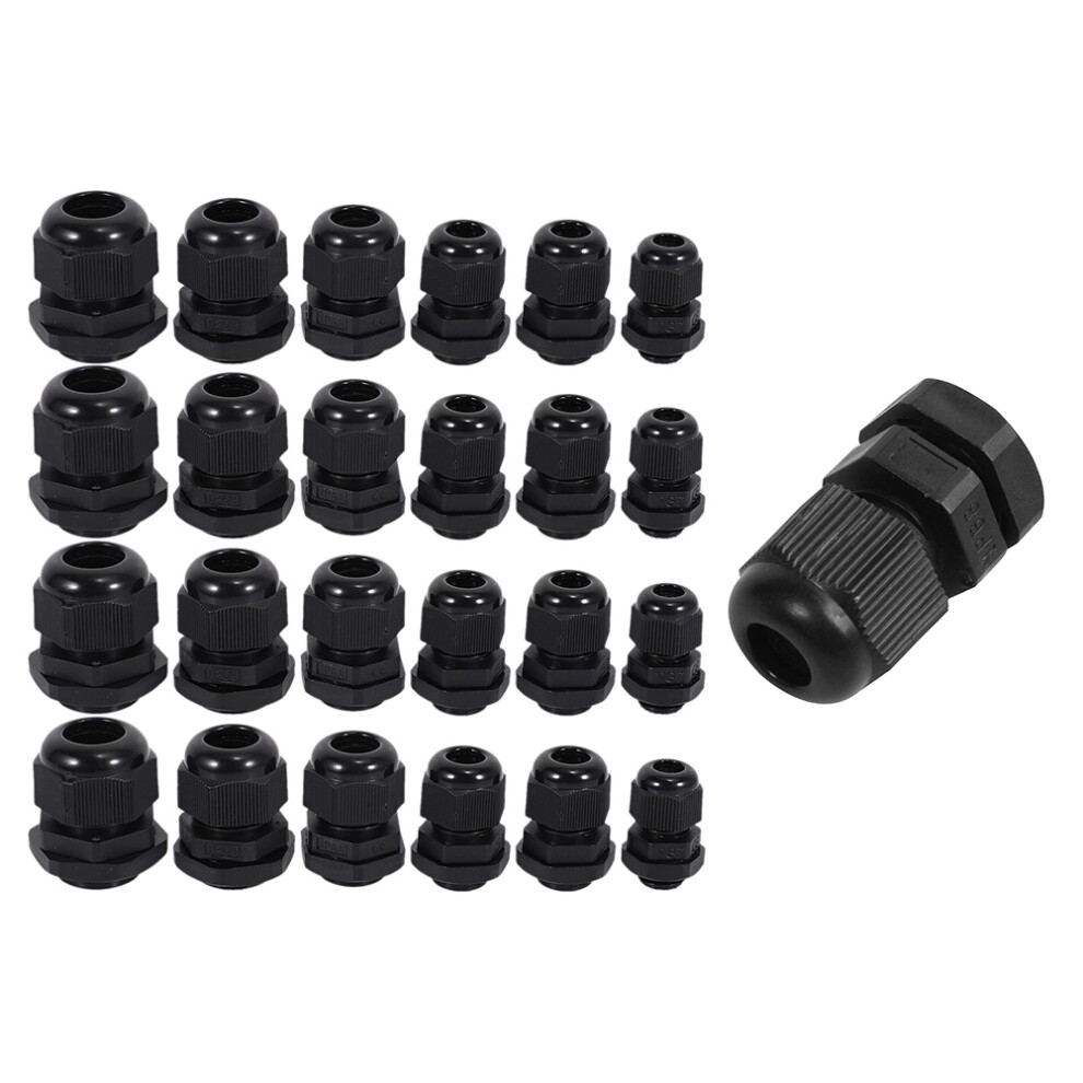 Pg7 Waterproof Strain Relief,Cord Grip,Cable Gland 3.5-6 Mm 50Pcs 4851681189890