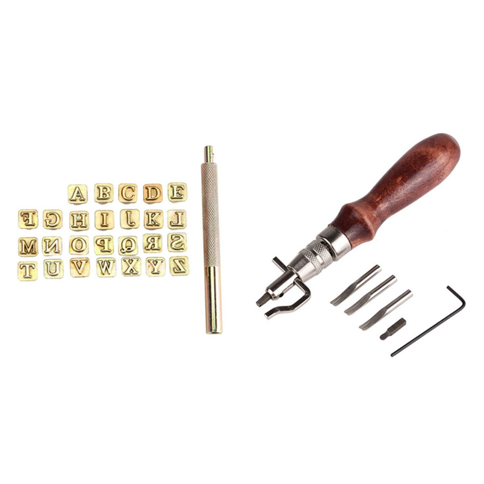 26Pcs Steel Alphabet Stamps Punch Set 26 English Letters Metal 4851681189388