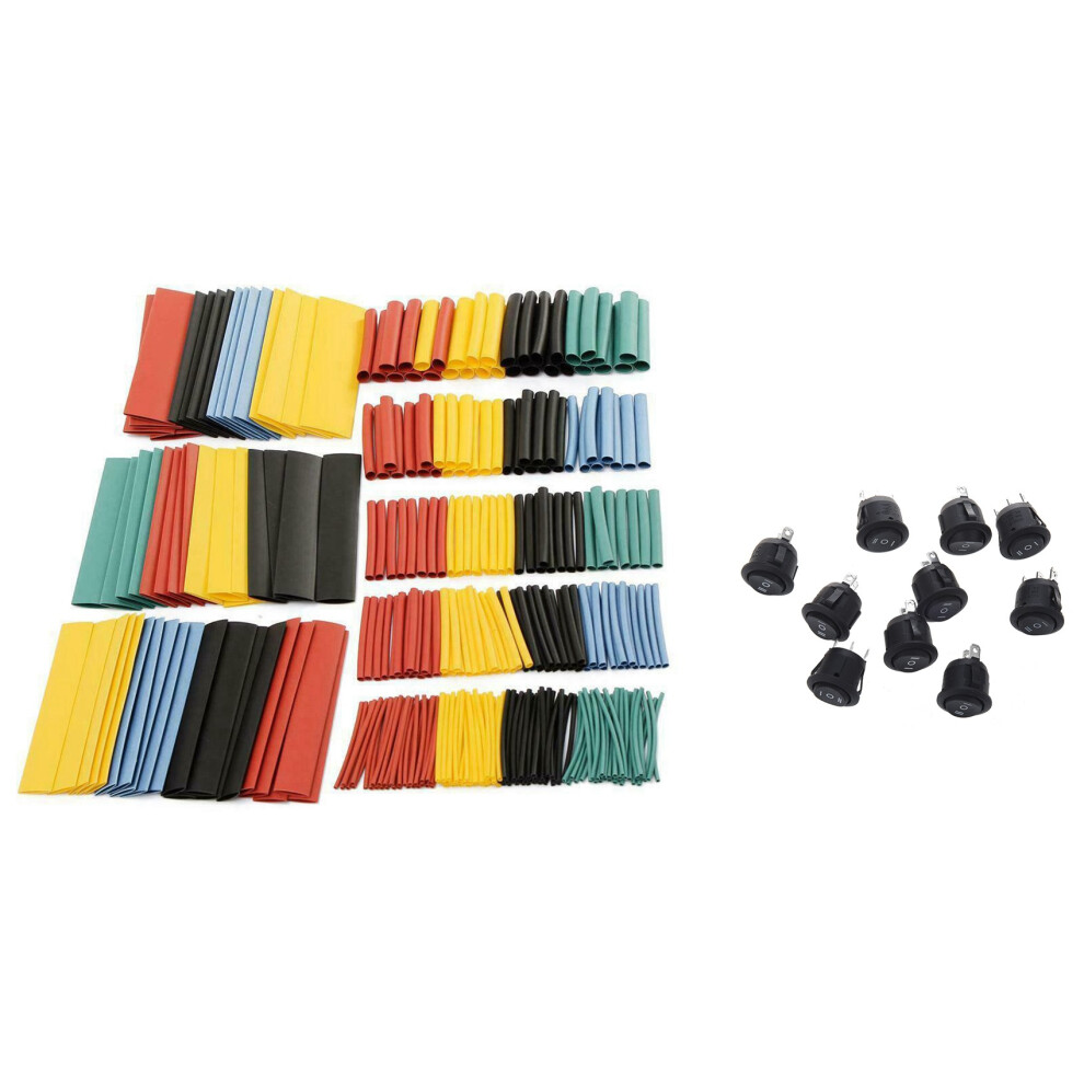 328Pcs Cable Heat Shrink Tubing Sleeve Wire Wrap Tube Assortment Kit 4851681189081