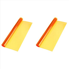 2x Film Koplamp 30cm X 120cm Tint Vinyl Auto Oranje