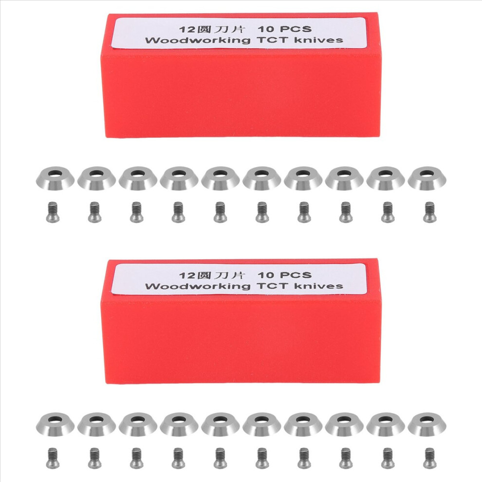 Ci3 Round 12.5Mm Carbide Inserts Cutters Knives Replacement Blade Fit For Diy Lathe Wood Turning Finisher Tool 20Pcs 4851681195273