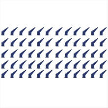 100 stuks 45 hoekspuitmond voor bulkkitgereedschap, kegelvormige spuitmonden kitapplicator vervanging blauw