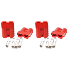 4 stuks snelkoppelingsstekker 175A 600V accuconnector Power Winch-aansluiting Rood voor maximale 1AWG-draad