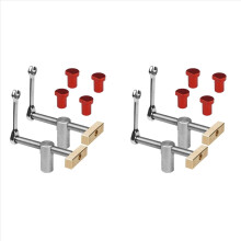 2x houtbewerkingsbankklemmen met stopsets, klembevestiging, bankschroef, timmermansgereedschap (19 mm)