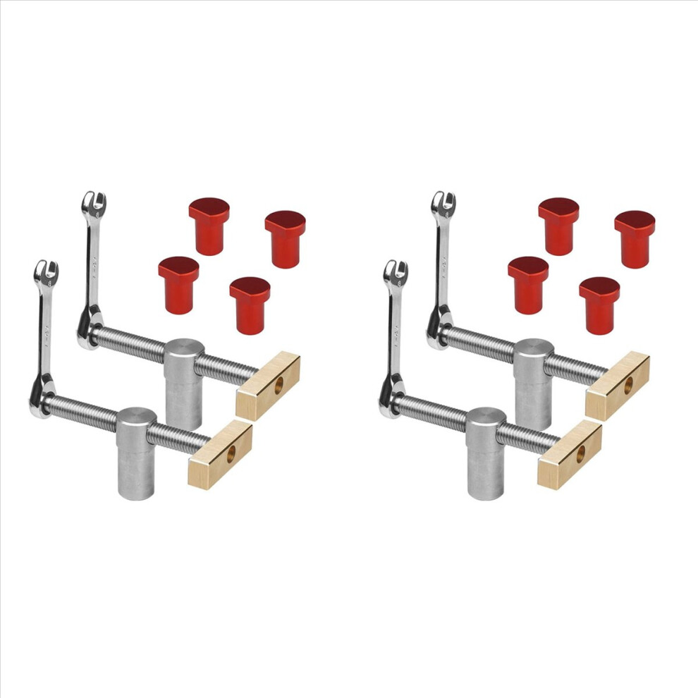 2X Woodworking Bench Dog Clamps With Stop Sets, Clip Clamp Fixture Vise Joinery Carpenter Tools(19Mm) 4851681192975