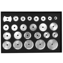 25Pcs Watch Back Case Metal Aluminum Closer Dies Repair Tool