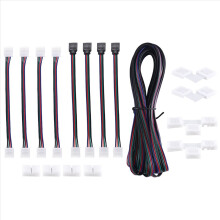 5M 4-pins RGB LED-strip verlengkabel, LED-strip connectoren kits