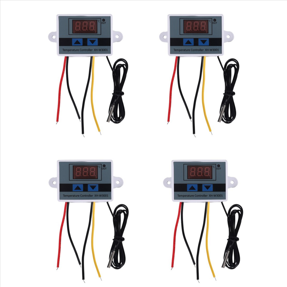 4Pcs 220V Ac Digital Led Temperature Controller Xh-W3001 4851681103551
