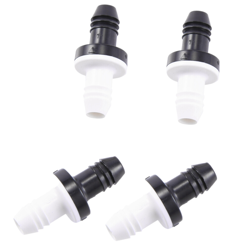 4Pcs 3/8 Inch 10Mm Inline Abs One Way Water Non Return Check Valve For Gas Liquid Air 4851681101755