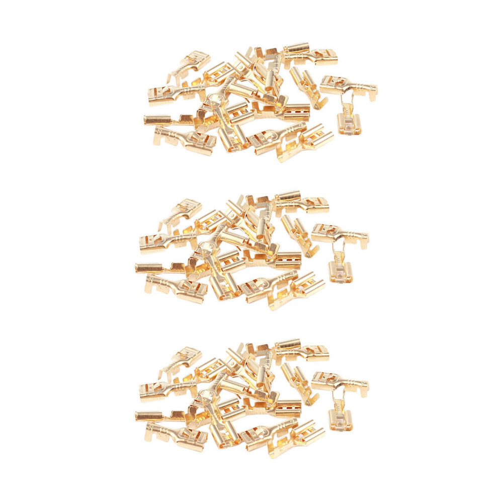Brass 6.3 Mm Connectors Female Spade Cable Terminals, 60 Piece 4851681198533