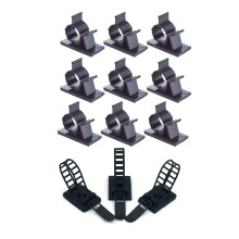 40 stuks zwarte verstelbare kunststof kabelklemmen, zelfklevende autoklemmen - 20 stuks 25,4 x 18 x 64 mm en 25,2 x 19,1 x 22,2 mm