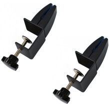 Vaste clip-desktoppartitie met perforatievrij scherm, verlengd met 190 mm