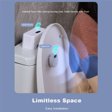 Automatische toiletspoelknop + draadloze zendersensorspoeler