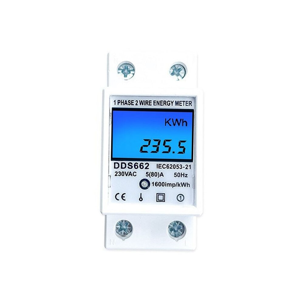 Din Rail Digital Single Phase Reset Zero Energy Meter Ac 220V Kwh A 4851681134401