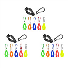 18 stuks handschoenclips voor werkhouders, riemclip met metalen karabijnhaken, bouwvakkersbescherming, arbeidsbescherming