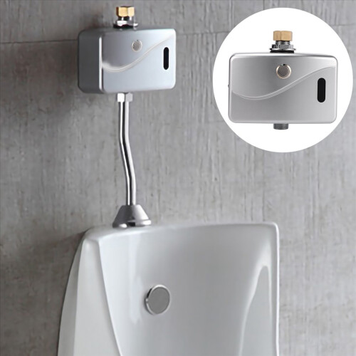 3X Automatic Electric Urinal Flush Valve Sensor&Manual 2 Function Exposed Wall Mount DC6V Urine Flushing 2