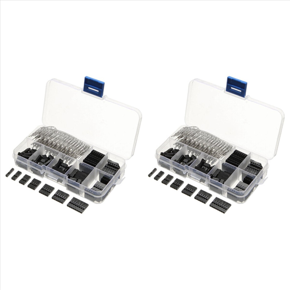 620Pcs 2.54Mm Male+Female Wire Jumper And Header Connector Housing Kit 4851681117381