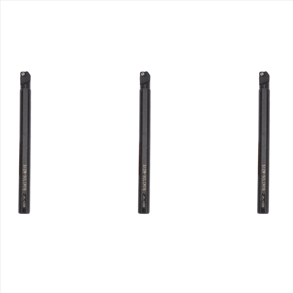3X S12m-Sclcr06 Internal Lathe Boring Bar Turning Tool + T8 Wrench For Ccmt0602 4851681119583
