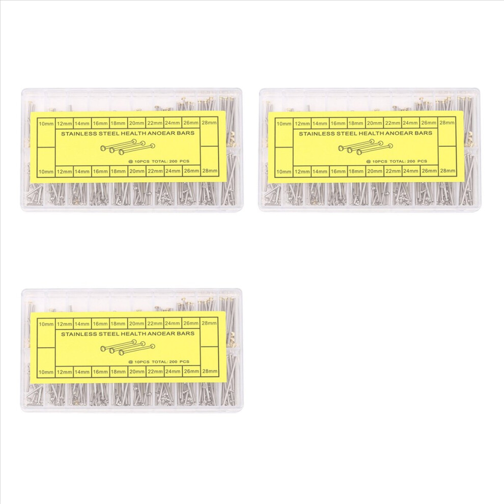 3 Box Watch Repair Tools Set Strap Screws Assortment Tube Friction Pin Clasps Straps Bracelets Rivet Ends 10-28Mm 4851681116407