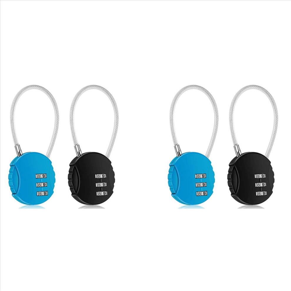 4 Pack Combination Lock 3 Digit Outdoor Waterproof Padlock for School Gym Locker, Sports Fence, Toolbox, Gate-image-OPC-PMGRRTV-NEW