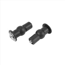 4x Toiletzitting TOP FIX Scharniergat Bevestigingsgat Moer Schroef Rubber Achterkant aan de Muur Paar