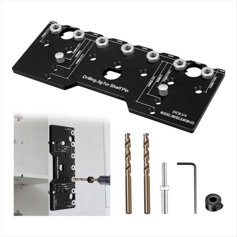 Shelf Pin Jig Guide Precise Cabinet Mounting Template 4852597830500