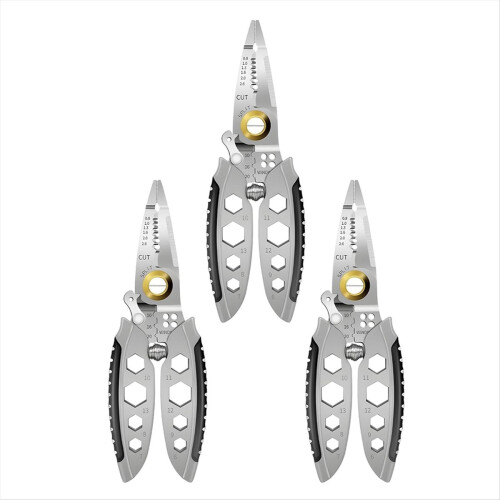 Professionele multifunctionele draadstriptang, 7 inch (3 stuks)