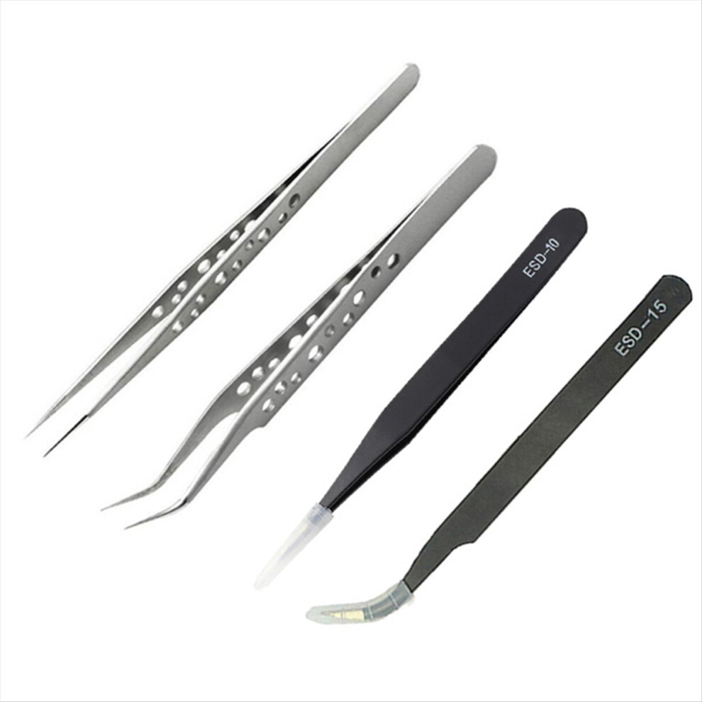 Kepptory Industrial Tweezers For Electronics Soldering Maintenance