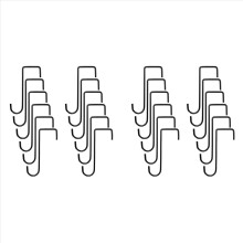 24 stuks plantenhaken, hangers voor over het hek voor hangmanden en wandlampen