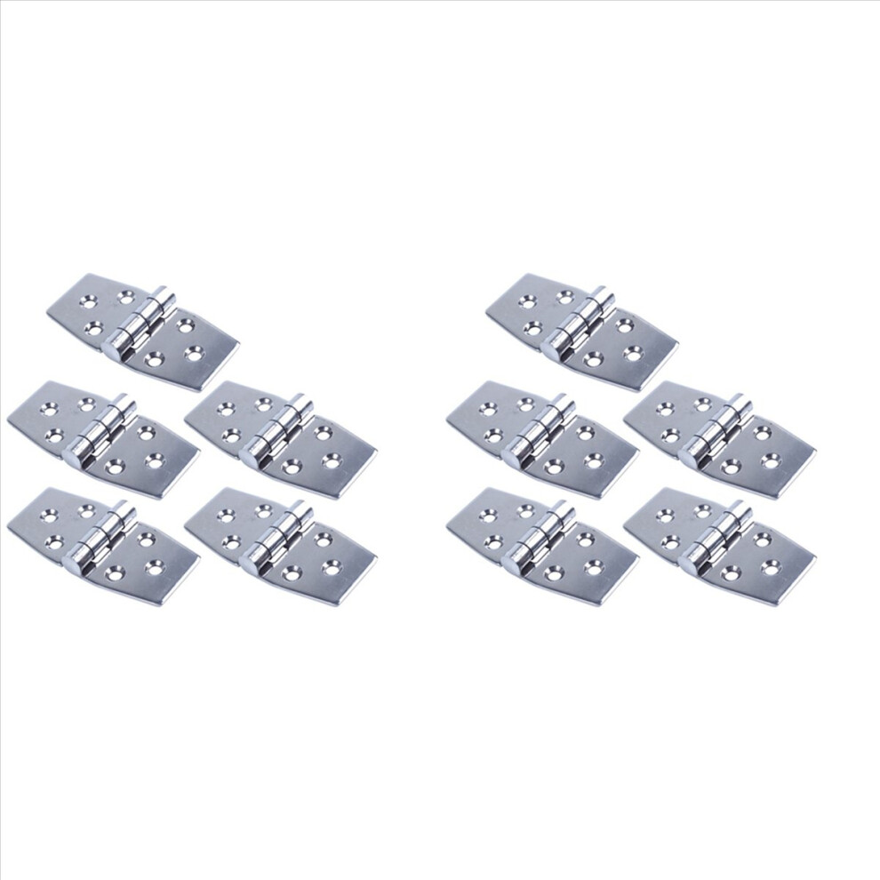 10 Pcs Marine Stainless Steel Hinge For 76 X 38 Mm Boat Hatch Compartment Hinges Accessories 4854010053824