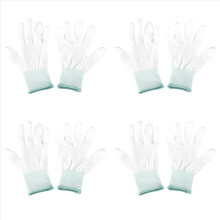 4 paar ESD PC Computer Werkende Anti-Slip Anti-Slip Anti-Statische Witte Handschoenen Nieuw