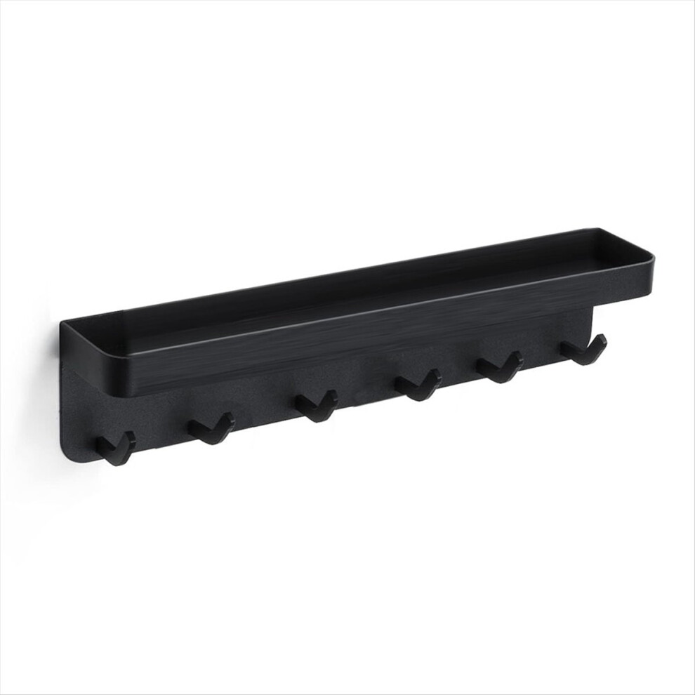 Key Ring,Wall Keychain,With Shelf,Key Tray Black 4854194556982
