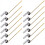 12 PCS Toilet Handle Lever Flush Replacement, Brass Universal 1