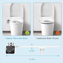 Warm en koud dubbele bidet slimme toiletbril billenspoeler, B