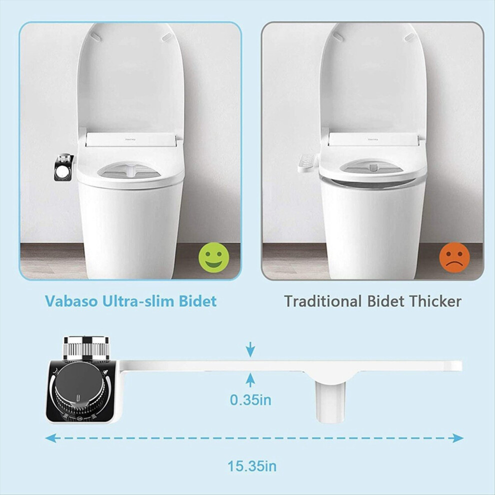 Hot And Cold Dual Bidet Smart Toilet Seat Butt Flusher, B 4854010022981