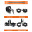 Assortimentset van 60 kabelklemmen, rubberen kussenbuis 6
