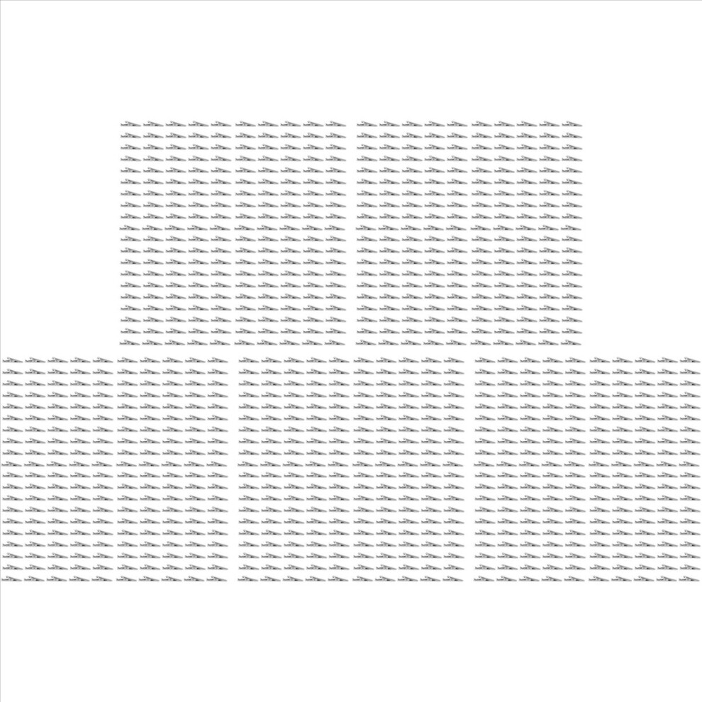 Kepptory 1000 Pcs Silver Tone Metal Alligator Clip Crocodile Clamps