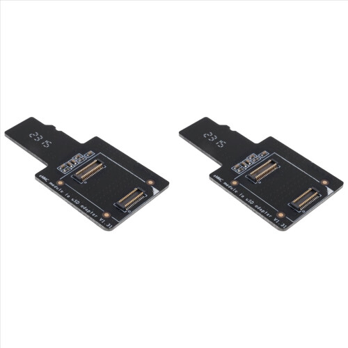 2X EMMC naar USD Board USB (MicroSD) Adapter MicroSD-modules voor ROCK PI 4A/4B
