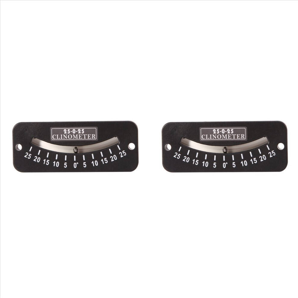 2X 25-0-25 Inclinometer Mini Protractor Angle Measuring Instrument Tilt Gauge Slope Meter 4854194529221