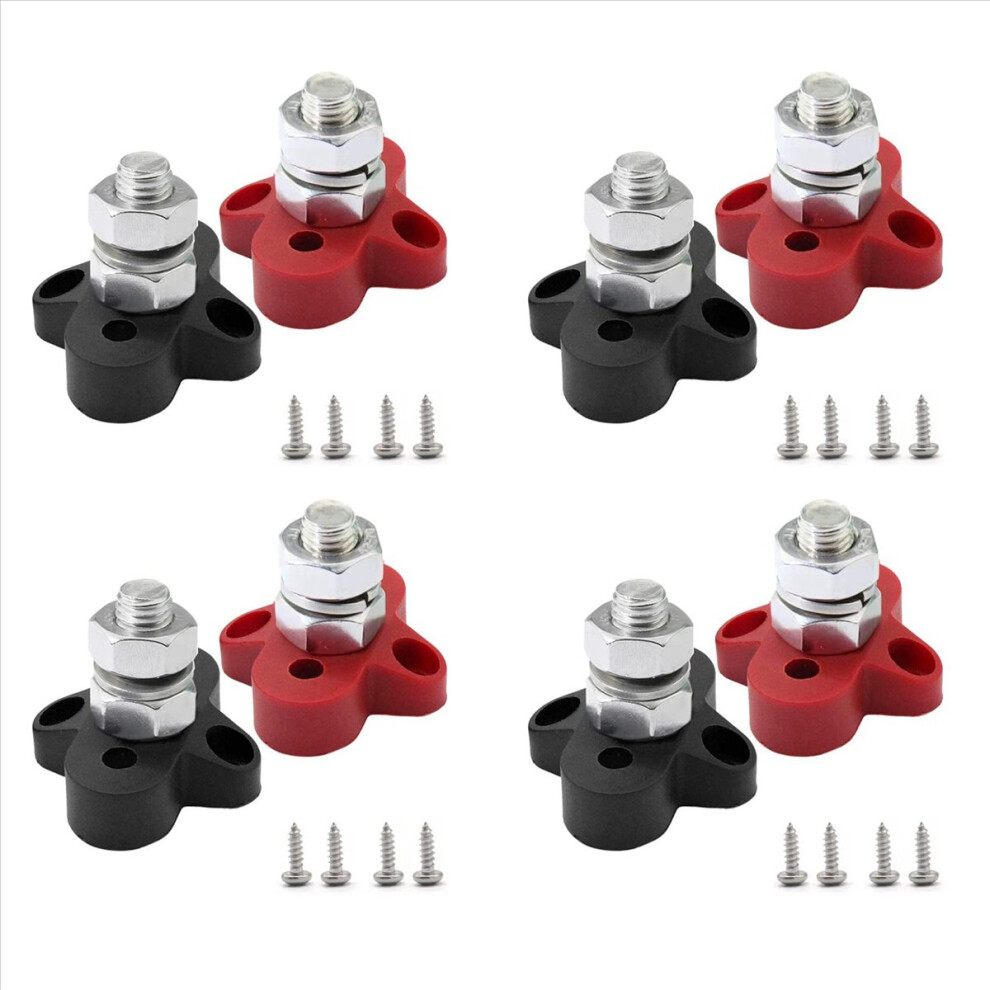 8Pcs Dc 48V 150A Busbar M10 Terminal Block Studs Battery Power Distribution Stud Bus Bar Connector For Rv Boat 4854194532962
