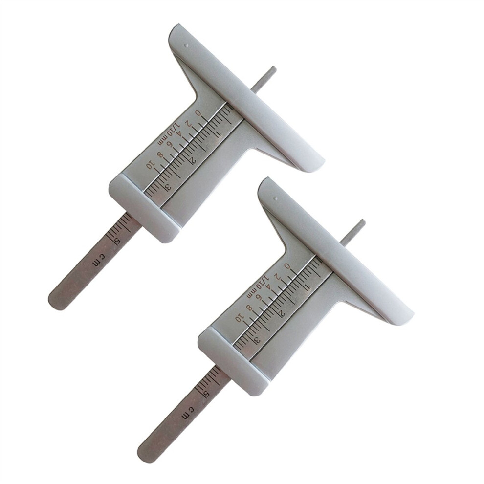 2X Car Tire Pattern Measuring Ruler Mini Stainless Steel Inspection Depth Vernier Caliper Tools-image-OPC-PMGRTT5-NEW