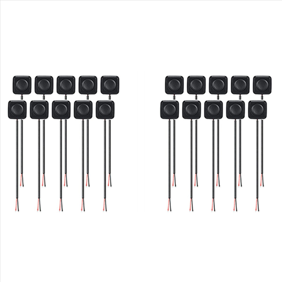 20Pcs 12V/24V Mini Momentary Push Button On/Off Switch, Mount, Easy Installation For Electronic Experiment 4854194517044