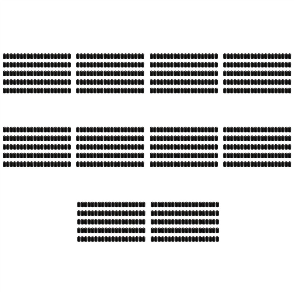 1000Pcs Rubber End Caps 9.5Mm Id Pvc Round Tube Bolt Cap Cover Screw Thread Protectors Black 4854194511363