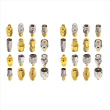 2X 16 Type SMA Connectors Adapter Kits to MCX/TV/F/BNC/UHF/RP-SMA Straight Gold Plated