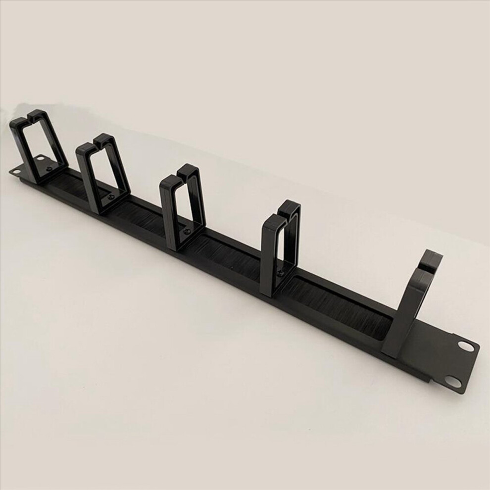 2X 1U 19 Inch Rack Cabinets Cable Management Network Brush Panel Five Ring Detachable Wire Manager Frame 4854194507656