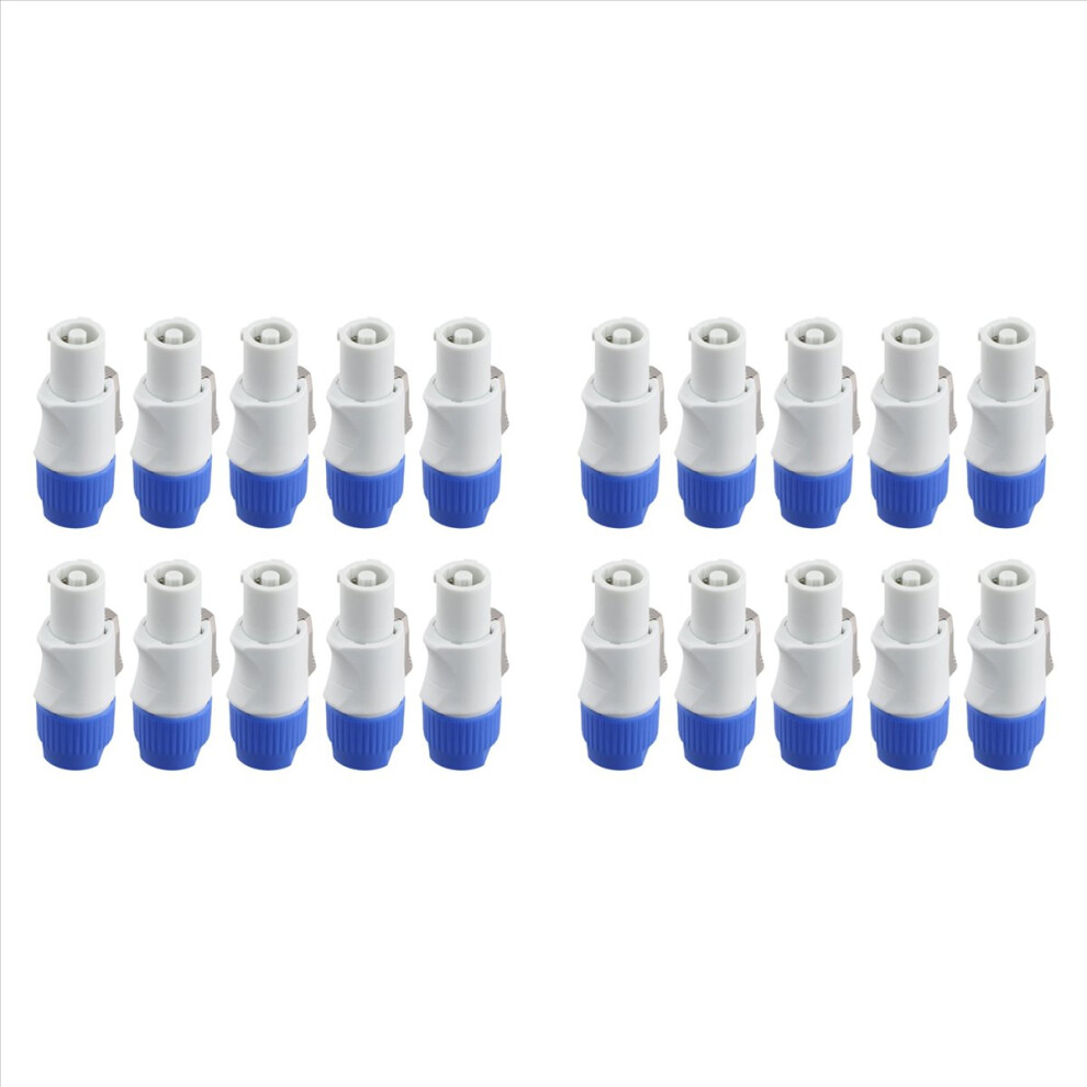 20Pcs 3 Pin Male Powercon Connector Signal Input Jack For Beam Light Stage Power Output 4854194507038