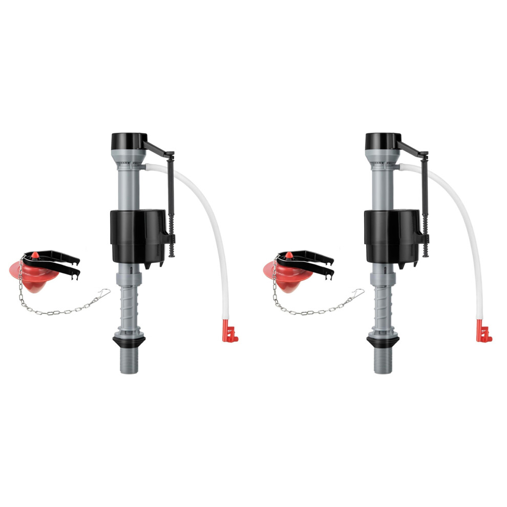 2X Toilet Float Replacement Kit, Universal Flusher Kit And 2 Inch Flapper 1Set 4854194507212